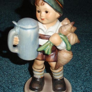 The "For Father" Goebel Hummel Figurine TMK5 - Little Boy With Turnips - CUTE Collectible Gift!