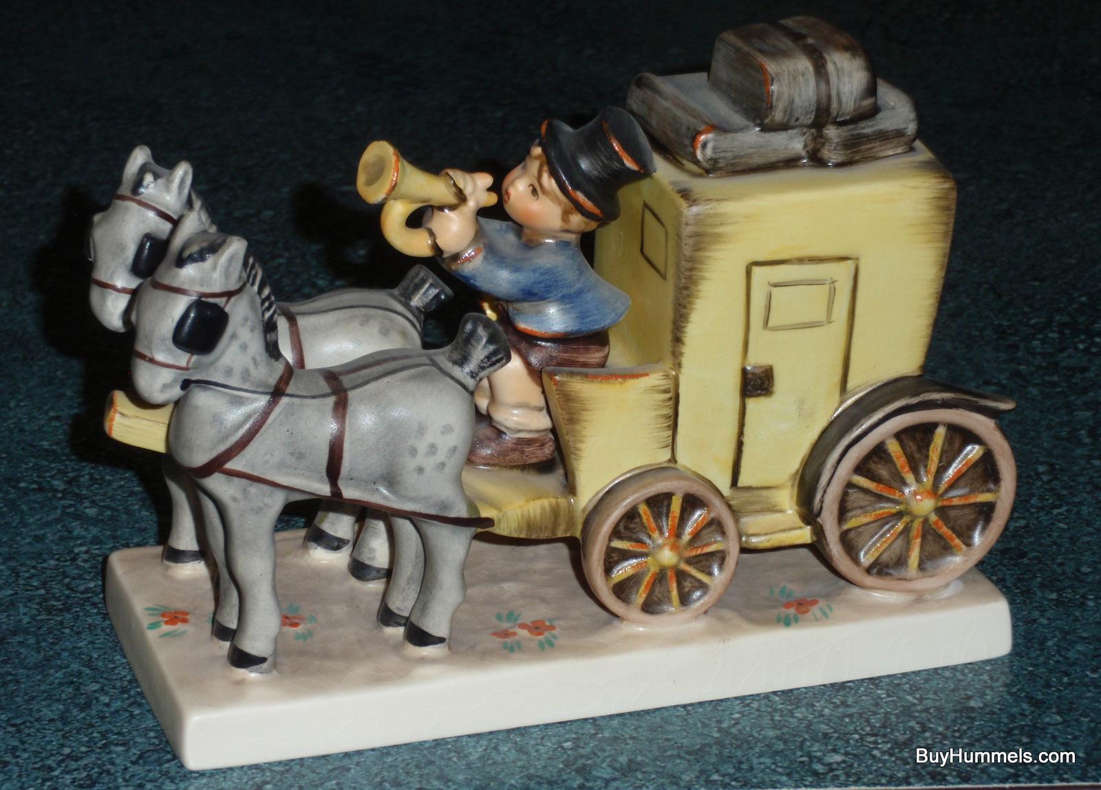 The Mail is Here Goebel Hummel Figurine #226 Horses Pulling A