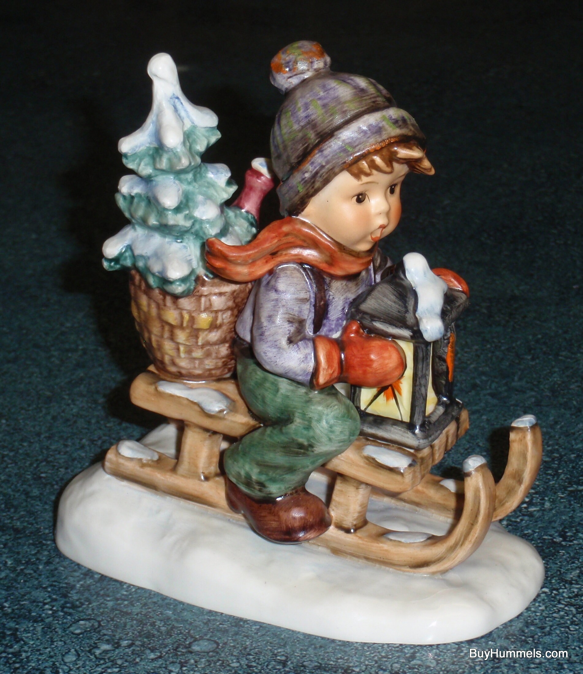 GROTE rit in kerst Goebel Hummel beeldje 396 Etsy