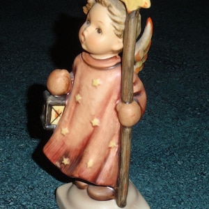 LARGE &quot;Christmas Song&quot; Goebel Hummel Angel With Star Staff Figurine #343 - Adorable Christmas Or Birthday Gift!