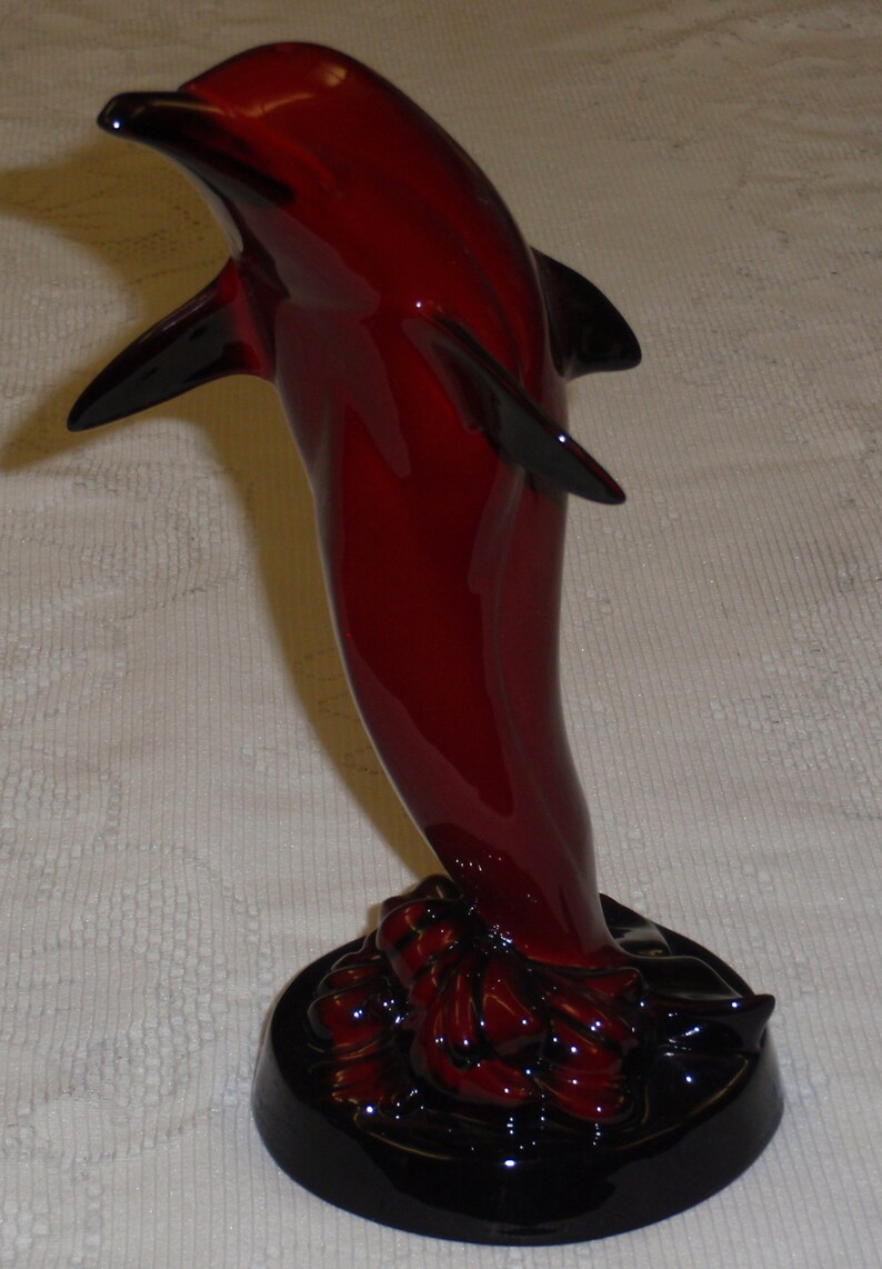 ULTRA RARE Royal Doulton Flambe Dolphin Collectible Figurine The Leap GIFT Nice Collectible Mother's Day Or Birthday Gift image 10