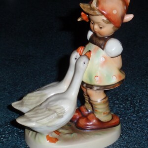 The "Goose Girl" Goebel Hummel Figurine #47/0 Little Girl With Geese - Cute Collectible Birthday Gift!