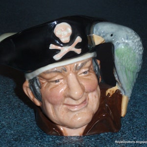 Long John Silver Royal Doulton Toby Jug D6386 Treasure Island Collectible Christmas Or Birthday Gift!