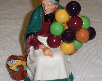 RETIRED "The Old Balloon Seller" HN1315 Royal Doulton Figurine - Great Mother's Day Gift From England!