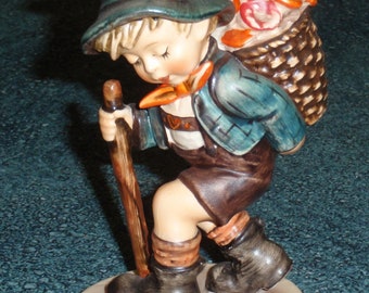 Flower Vendor #381 Goebel Hummel Figurine - Boy With Basket Of Flowers - Cute Collectible Christmas Or Birthday Gift!