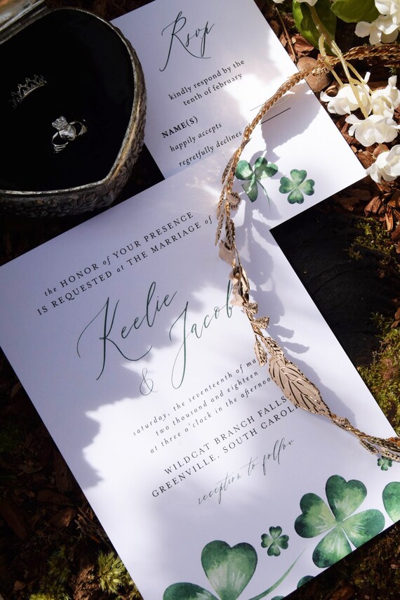 irish wedding invitations