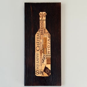 Wine Bottle Mosaic - Wall Art