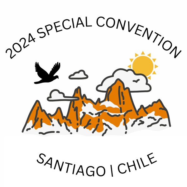 DIGITAL DOWNLOAD | 2024 JW Special Convention Logo Art Santiago, Chile for stickers, magnets, buttons, postcard, souvenirs, gifts