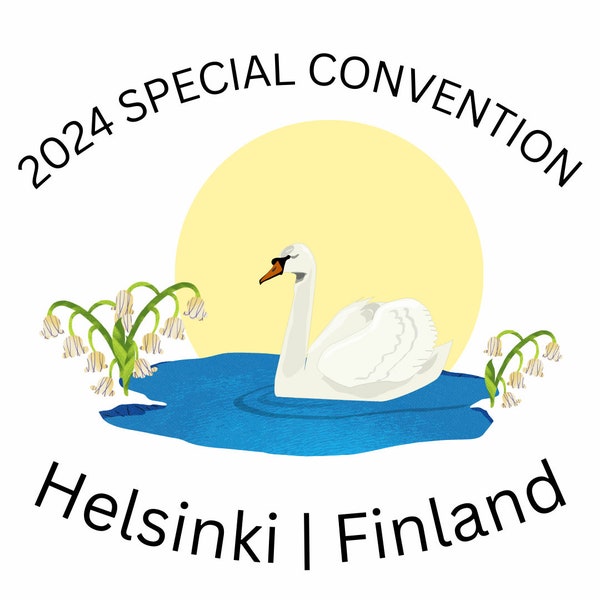 DIGITAL DOWNLOAD | 2024 JW Special Convention Logo Art Helsinki, Finland, for stickers, magnets, buttons, postcards, souvenirs, gifts