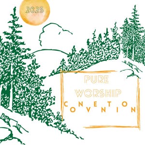 2025 Pure Worship JW Special Convention Stickers Gifts, Vintage Nature