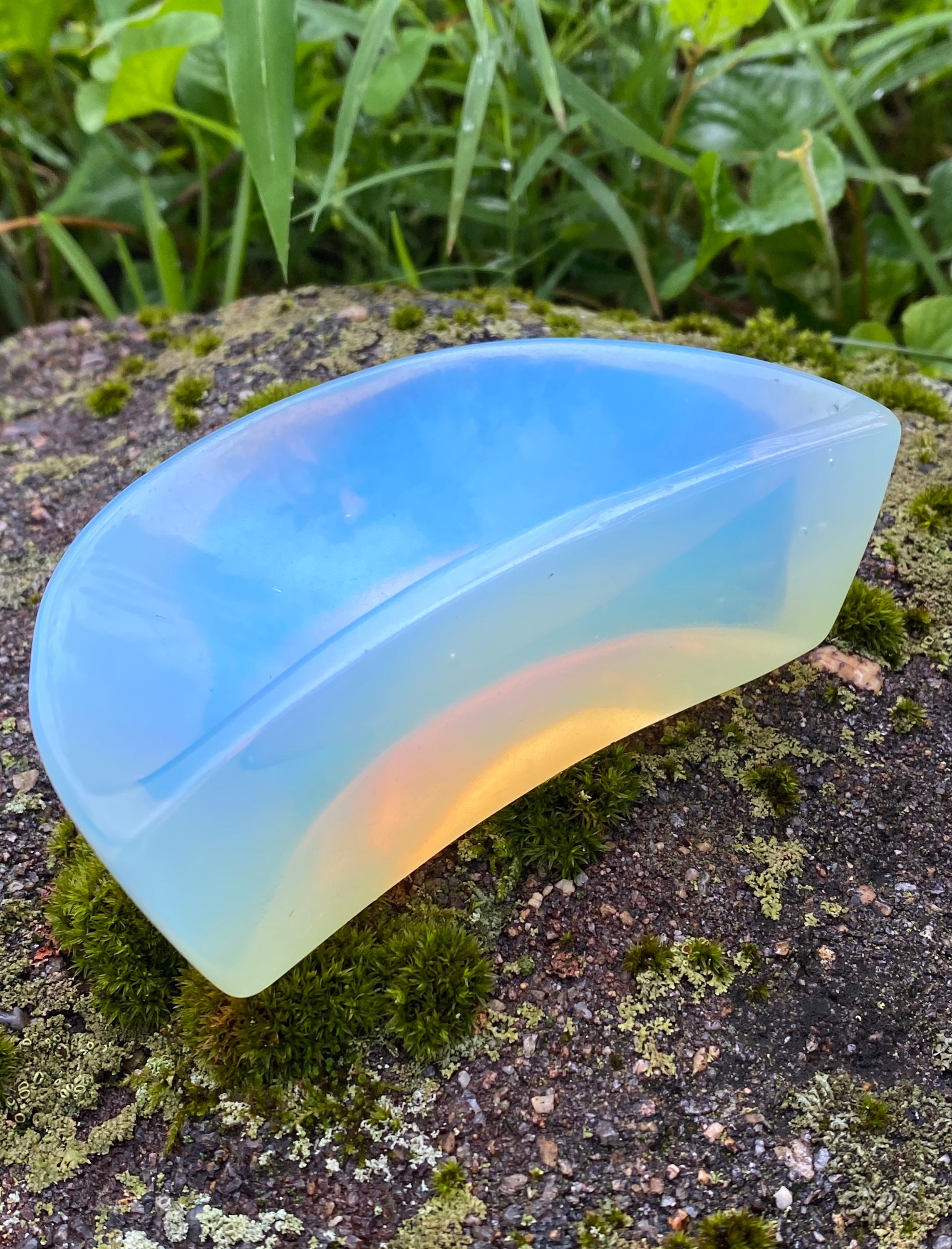 Opalite Bowl Opalite Moon Bowl Opal Offering Bowl Etsy