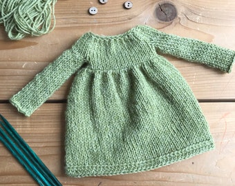 The Paisley Dress Pattern - Doll Dress - PDF - Knitting Pattern
