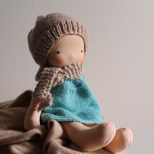 The Olive Dress pattern, PDF pattern, Doll Dress Knitting Pattern