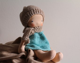 The Olive Dress pattern, PDF pattern, Doll Dress Knitting Pattern