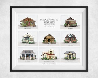 American Bungalow Styles Art Print | Architecture Guide