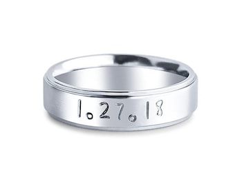 Personalized Stainless Steel Tri-band (5mm)
