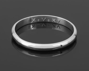 Handmade Personalized Sterling Silver Ring 2mm