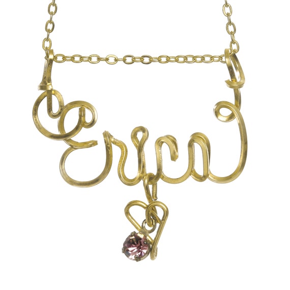 14k gold sale filled name necklace