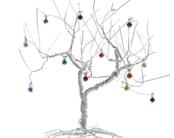 Handmade and Personalized Birthstone Family Tree