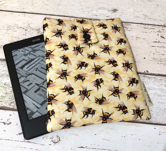 Tablet 7 Case, Padded Cover, Kindle Nature - Bees Fire Ebook Oasis Kindle Pouch Bag, 8 Travel 10 Voyage, Ereader Paperwhite, Sleeve. Etsy Yellow