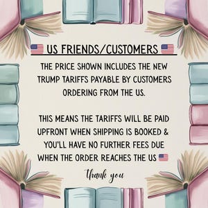 Metallic Alice Book Buddy®, Custom Size Book Sleeve, Book Gift for Her, Navy Wonderland Book Bag, Padded Book Pouch, Gifts for Bookworms image 3