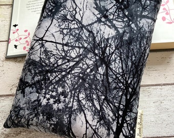 Haunted Forest Book Buddy®, Thriller Trees Book Sleeve, Halloween Book Bag, Spooky Bookstagram Accessories, Padded Book Cover