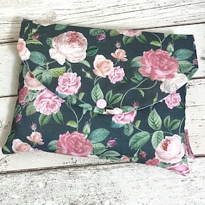 Pochette Roseraie Book Buddy, copertina per libro Rose Garden, regalo per la festa della mamma Jardin, custodia per amanti dei libri, custodia per libri Nature, borsa per libri floreale
