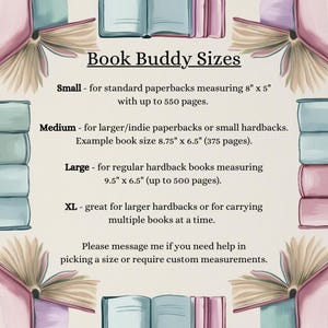 Metallic Alice Book Buddy®, Custom Size Book Sleeve, Book Gift for Her, Navy Wonderland Book Bag, Padded Book Pouch, Gifts for Bookworms image 2