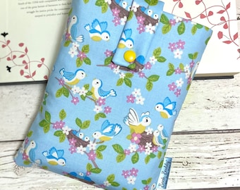 Bluebird Book Buddy, Spring Birds Book Sleeve, Tree Nest Book Gift, Bookstagram Props, So Darling Book Cover, Gift for Her