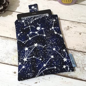 Constellation Kindle Case, Glow in the Dark eReader Sleeve, Travel Oasis, Voyage, Fire HD, Paperwhite Pouch. Padded Tablet Bag, eBook Cover image 4