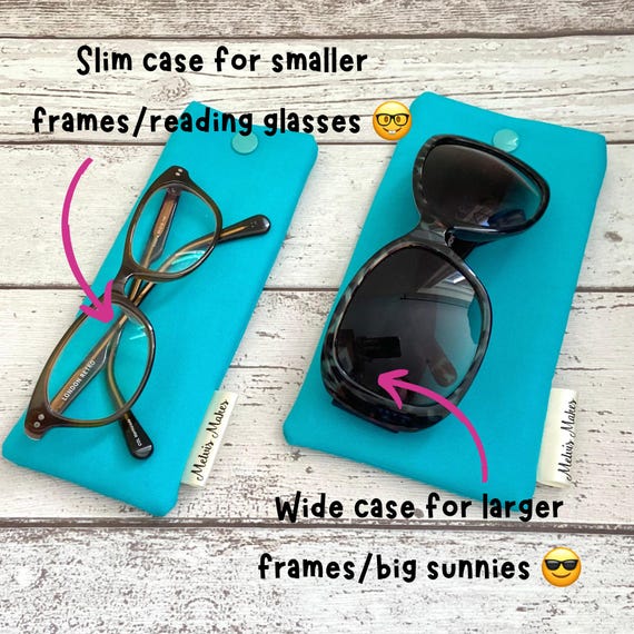 Highland Cow Glasses Case, Padded Sunglasses Sleeve, Tartan