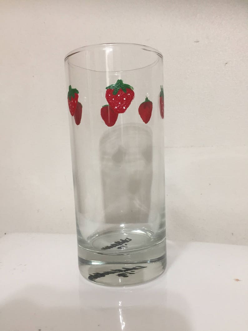 NANA Inspired Strawberry Glass Etsy Canada