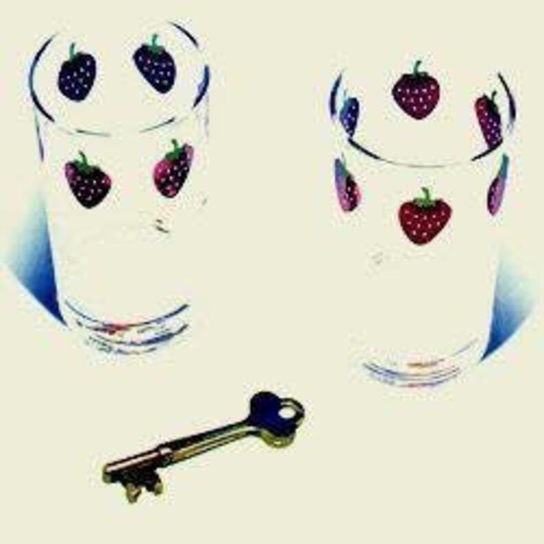 NANA Inspired Strawberry Glass Etsy Canada