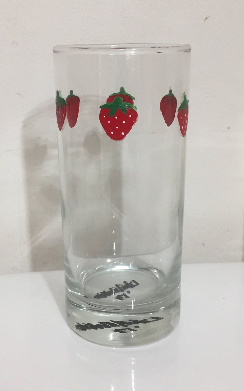 NANA Inspired Strawberry Glass Etsy Canada