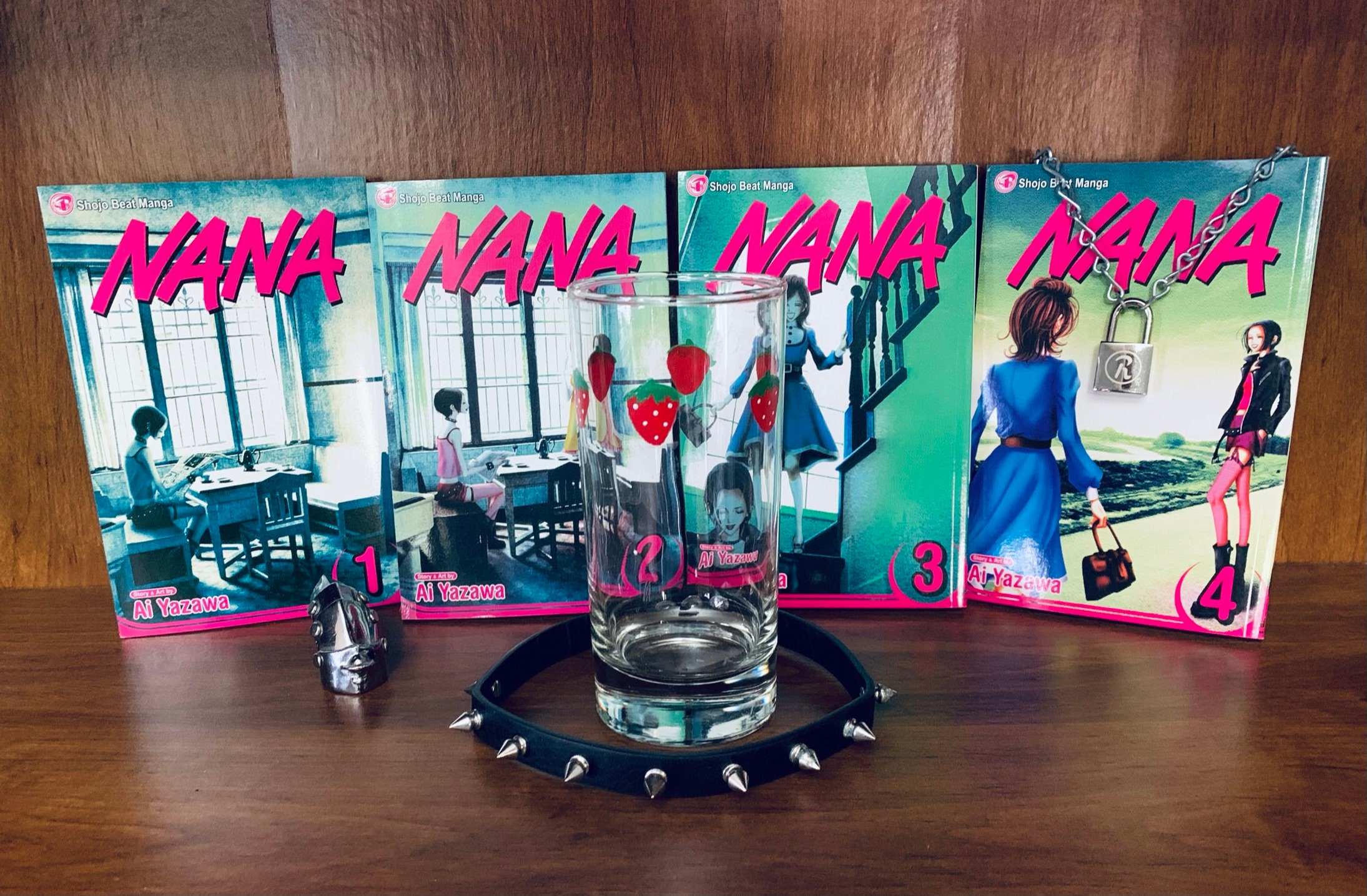 NANA Inspired Strawberry Glass Etsy