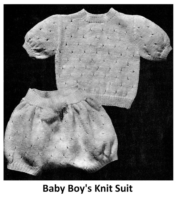 baby knitted two piece set