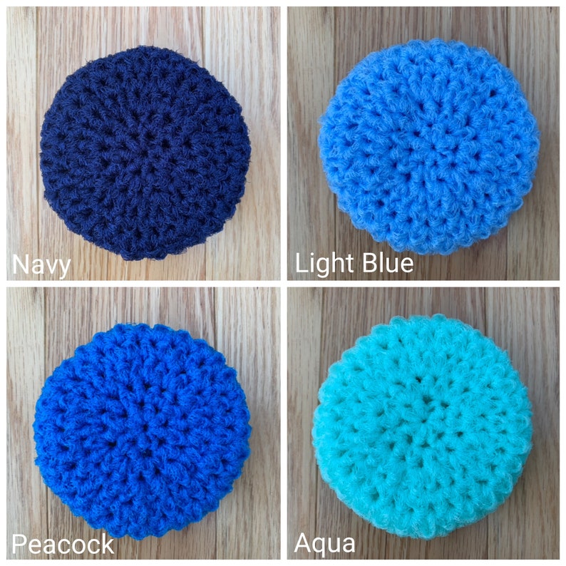 SET OF 6 Scrubbies / Super Scrubbers / Dish Scrubbers / Body Scrubbers Thick / Doubled / Dual Sided Made with Crinoline image 3