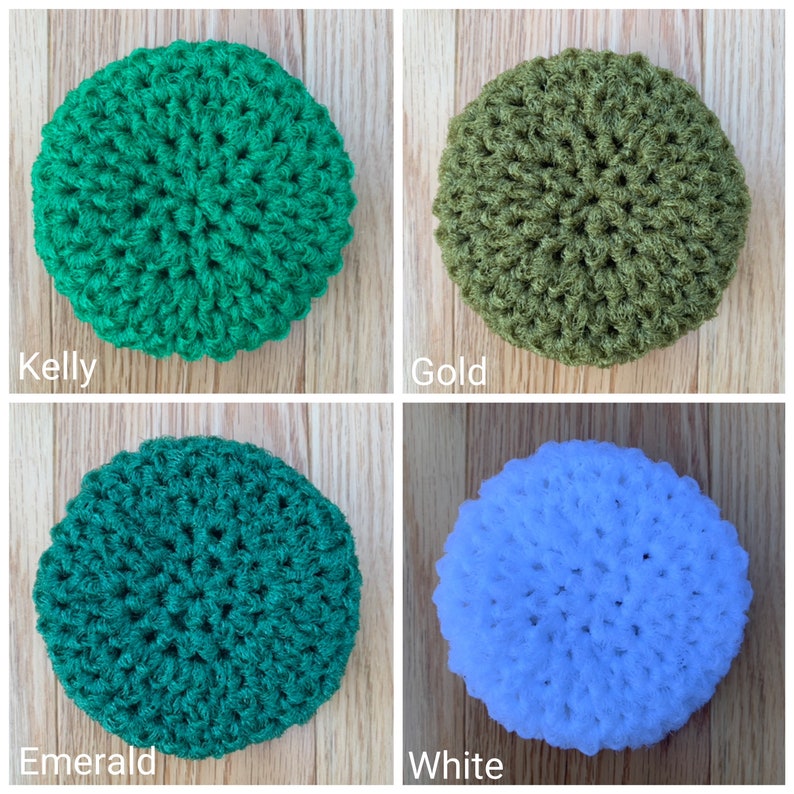 SET OF 6 Scrubbies / Super Scrubbers / Dish Scrubbers / Body Scrubbers Thick / Doubled / Dual Sided Made with Crinoline image 5