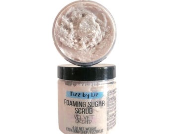Foaming Sugar Scrub, Body Polish, Handmade Sugar Scrub, Whipped Sugar Scrub, Gifts for Women, Exfoliating Scrub, Exfoliating Body Scrub