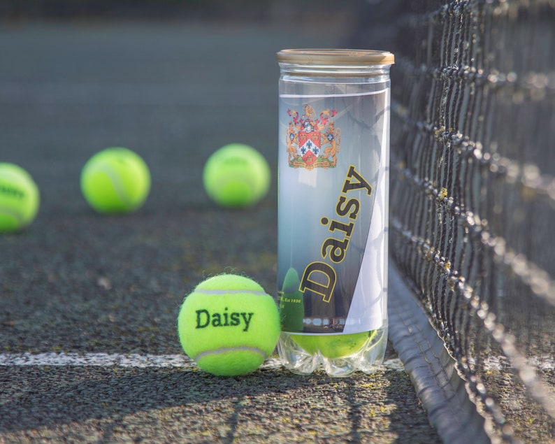 Personalised Tennis Balls Etsy