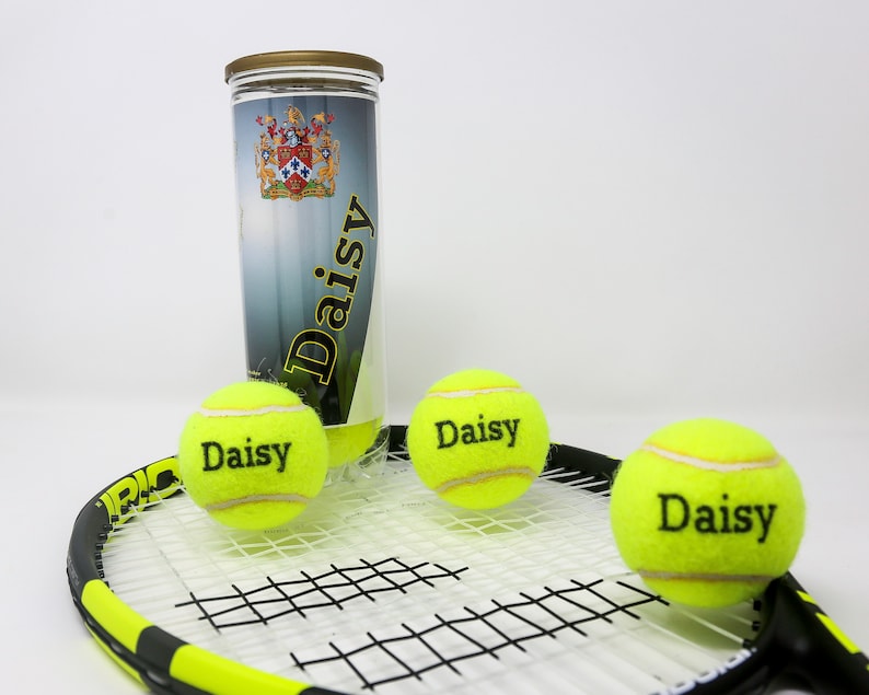 Personalised Tennis Balls Etsy