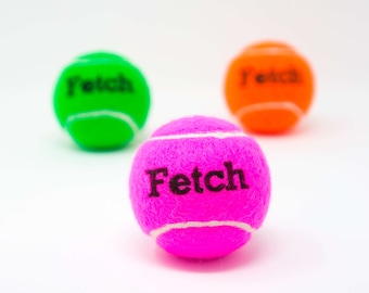 Fetch Printed Quality Dog Toy Tennis Balls