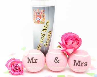 Customised Wedding Tennis Balls Great Ideas for Wedding Gifts and Wedding Decor, Proposals Too!