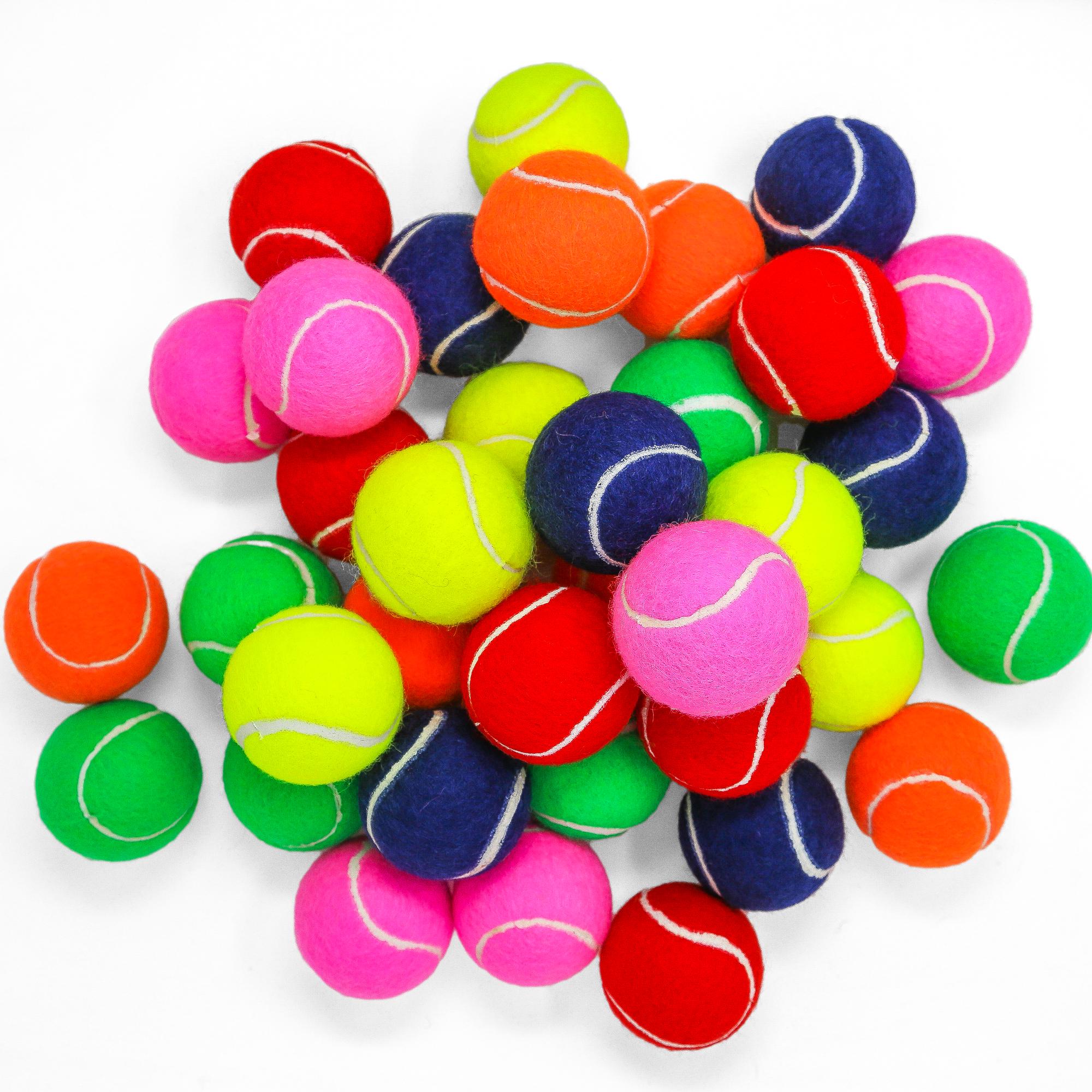Coloured Tennis Balls – Great Quality For Cricket, Pet Play, Performance – 7cm, 70-80g (Pack Of 1, UK Fast Ship)