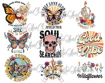 Butterfly, Soul Searchin SUBLIMATION TRANSFER, Ready to press transfer, Sayings, flower, Funny, transfer, sublimation print, Boho, Good Vibe