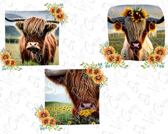 Sunflowers Mug Sublimation Transfer Printed Wrap For Mugs