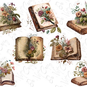 Books, SUBLIMATION TRANSFER, Ready to press transfer, Boho, Spring transfer, Ephemera, transfer, sublimation prints, Floral, Reading, Words