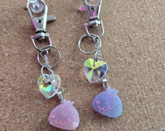 Steamed Bun Kawaii Pastel Sparkle Accessory Key Chain