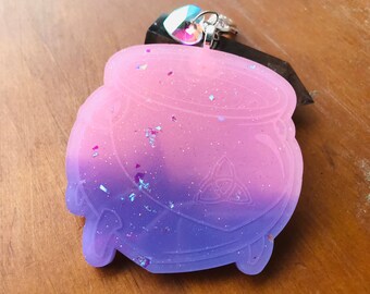 Cauldron Kawaii Pastel Goth Witchy Keychain