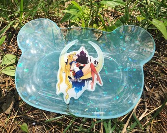Sailor Moon Holographic Blue Kawaii Resin Trinket Dish Tray